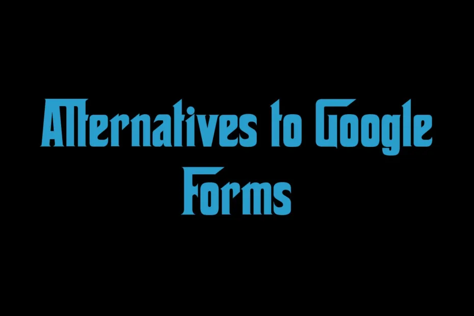 A computer screen showing various alternative form builder interfaces.
